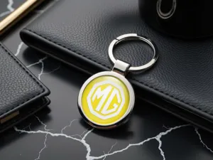 MG Portachiavi Personalizzati Logo Metallo Premium